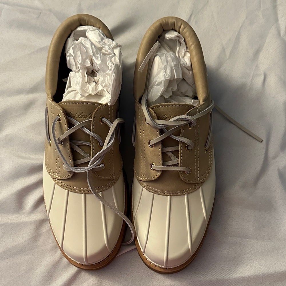 Aime Leon Dore Papia Duck Boot cream/tan size 11 NEW box slightly damaged